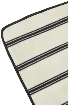 Åhléns Home picnickhuopa Stripe 120x150cm white/blac - 2