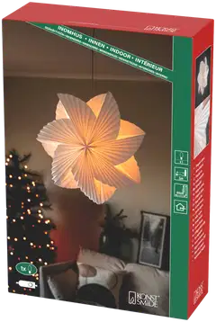 Konstsmide Paperitähti 5948-200, Hyrrä  60Cm Valkoinen, E14 sis. johtosarjan - 4
