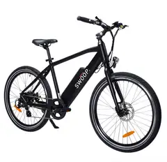 Swoop sähkömaastopyörä MTB 26" 7-vaihdetta musta - 2