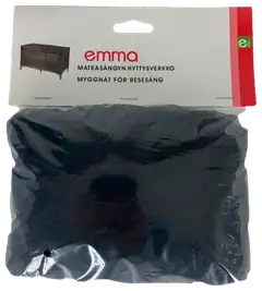 Emma hyttysverkko retkisänkyyn musta - 4