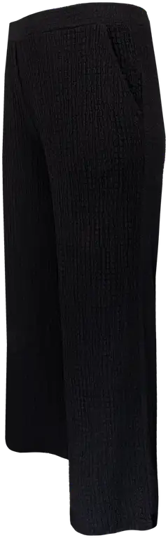 House naisten tekstuuripintaiset housut, D-mitoitus - BLACK - 2