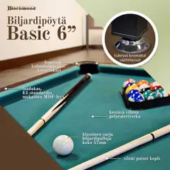 Blackwood Biljardipöytä Basic 6' - 3