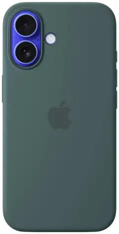 Apple iPhone 16 silikoni suojakuori  - Lake Green - 1