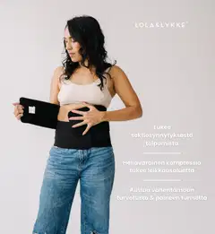 Lola&Lykke core restore synnytyksen jälkeinen tukivyö - MUSTA - 5