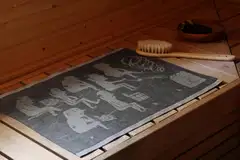 Lapuan Kankurit  Miesten sauna laudeliina 46x60 cm valko-musta - 2