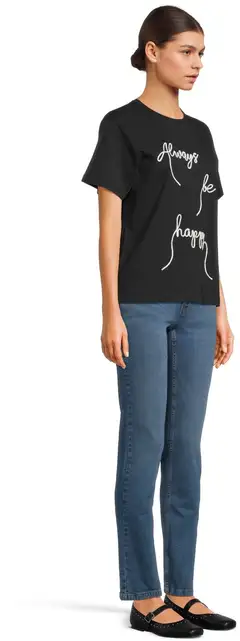 WKLY. naisten T-paita 213W030121 - BLACK - 4