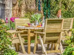 Tammiston Puu Margot pöytä 156 kestopuu vihreä - 2