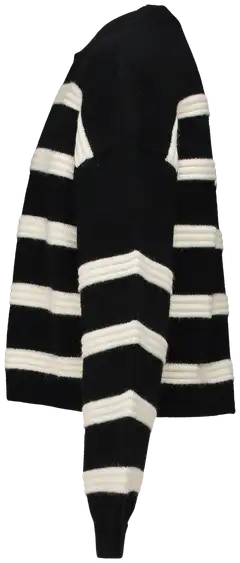 Hailys lasten neule Kona - black/cream stripe - 2