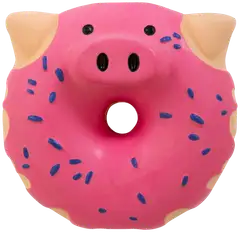 Best Friend Pig Donut koiran lateksilelu - 1