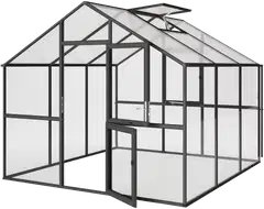 Kreative Gartentechnik kasvihuone Ortasia III 9,59 m2 antrasiitinharmaa lasi - 1