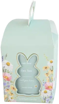 Lasikynttilä 7,5x8 cm paketissa vihreä, tuoksu Zen Tea - 1