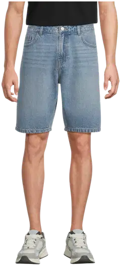WKLY. miesten farkkushortsit 202W152606 - Med-blue denim washed - 1