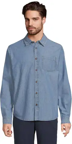 London Fog miesten farkkupaita chambray 194L03268 - Light Blue denim - 1
