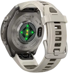 Garmin Fenix 9 Pro 43 mm titaani, harmaa ja tumma hiekanvärinen urheilukello - 8