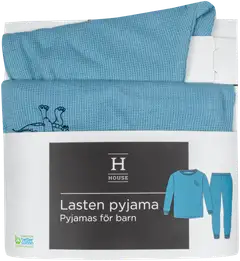 House lasten pyjama 232H042507 - Dusty Blue - 4