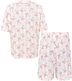 Actuelle naisten shortsipyjama 212A042624 - AOP - 2