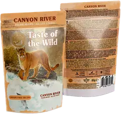 Taste of the wild canyon river cat chunks in gravy pouch 85g - 2