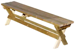 Tammiston Puu Penkki Veera 160cm kestopuu vihreä - 1