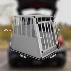 Trekker koiran kuljetushäkki S 54x69x60 cm alumiini - 8