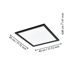 EGLO LED-paneeli connect.z Salobrena-Z 45x45cm 21,5W musta - 4