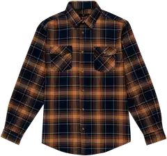 House miesten ruudullinen flanellipaita 194H282508 - Rusty orange-blue-yellow check - 1