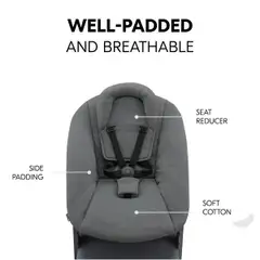 Hauck syöttötuolisetti Alpha Newborn tummanharmaa - 9