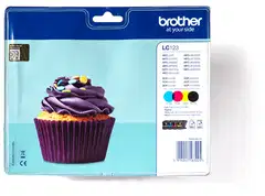 Brother mustepatruuna LC-123 BK BK/C/M/Y - 1