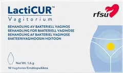 RFSU LactiCUR Vagitorium Emätinpuikko 10 kpl - 1