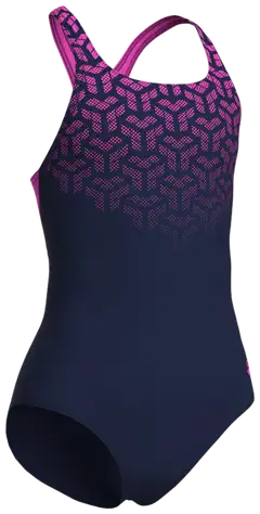 Arena tyttöjen uimapuku Kikko Swim Pro Back - Navy shocking pink - 5