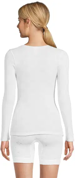 Actuelle naisten pitkähihainen aluspaita AC-39149 - WHITE - 3