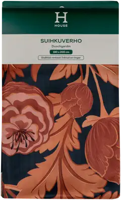 House suihkuverho Vivien 180x200 cm musta/ ruskea/ roosa - 1