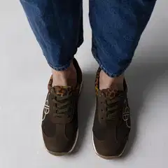 Pomar naisten tennari Lyydia 13545-507 - Olive/leopard - 5