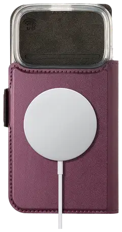 Wave MagSafe-yhteensopiva Book Case -puhelinkotelo Apple iPhone 18 Pro/Apple iPhone 17 Pro smoky sangria - 3