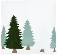 House sisustustyyny Fir trees 50x50 cm beige/vihreä - 1
