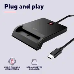 Trust Primo DNI älykortinlukija USB-C/USB-A - 8