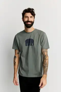 Finlayson miesten t-paita Elefantti - Green - 1