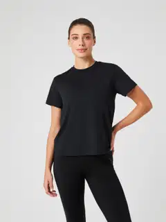 Björn Borg naisten lyhythihainen treenipaita Borg Sports 10004808 - BLACK BEAUTY - 1
