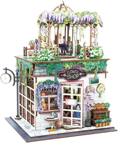 Buki askartelusetti Kukkakauppa diorama - 2