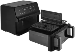 Sencor dual air fryer kiertoilmakypsennin SFR 9650BK musta - 5