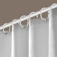 Ihanin suihkuverhorenkaat valkoinen 10 kpl - 2