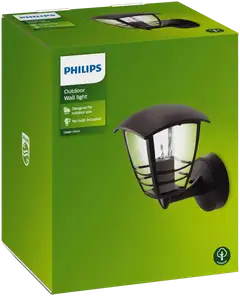 Philips ulkoseinävalaisin Creek musta 60W 230V - 2