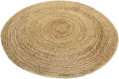 ihankotona juuttimatto Silmu Ø90 cm natural - 2