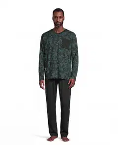 London Fog miesten pyjama 191L422677 - BLACK/AOP - 1