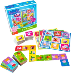 Tactic lautapeli Pipsa Possu 3 in 1 Lotto, Domino, Memo - 3