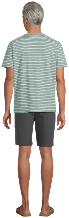 TEX miesten raidallinen t-paita I275381 - Green - 3