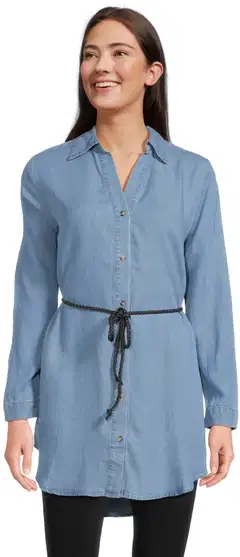 House naisten paitatunika 228H260901 - Light denim - 1