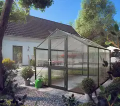 Kreative Gartentechnik kasvihuone Rose III 7,53 m2 antrasiitinharmaa - 3