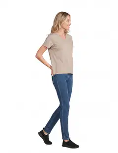 House naisten denimjeggingsit Jeggings - MID BLUE - 4