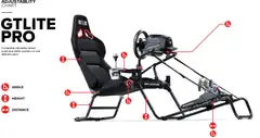 Next Level Racing GT Lite Pro ajopenkki - 6