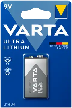 Varta ultra lithium 9v paristo - 1